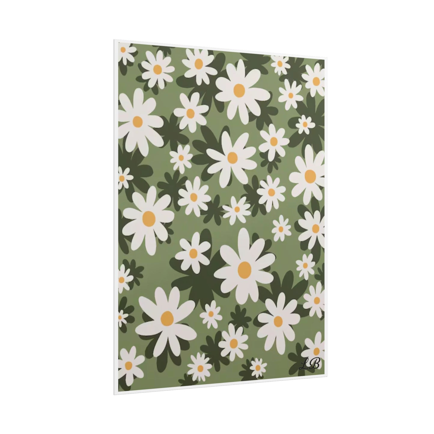 Floral Print Wall Poster - Daisy Dusk