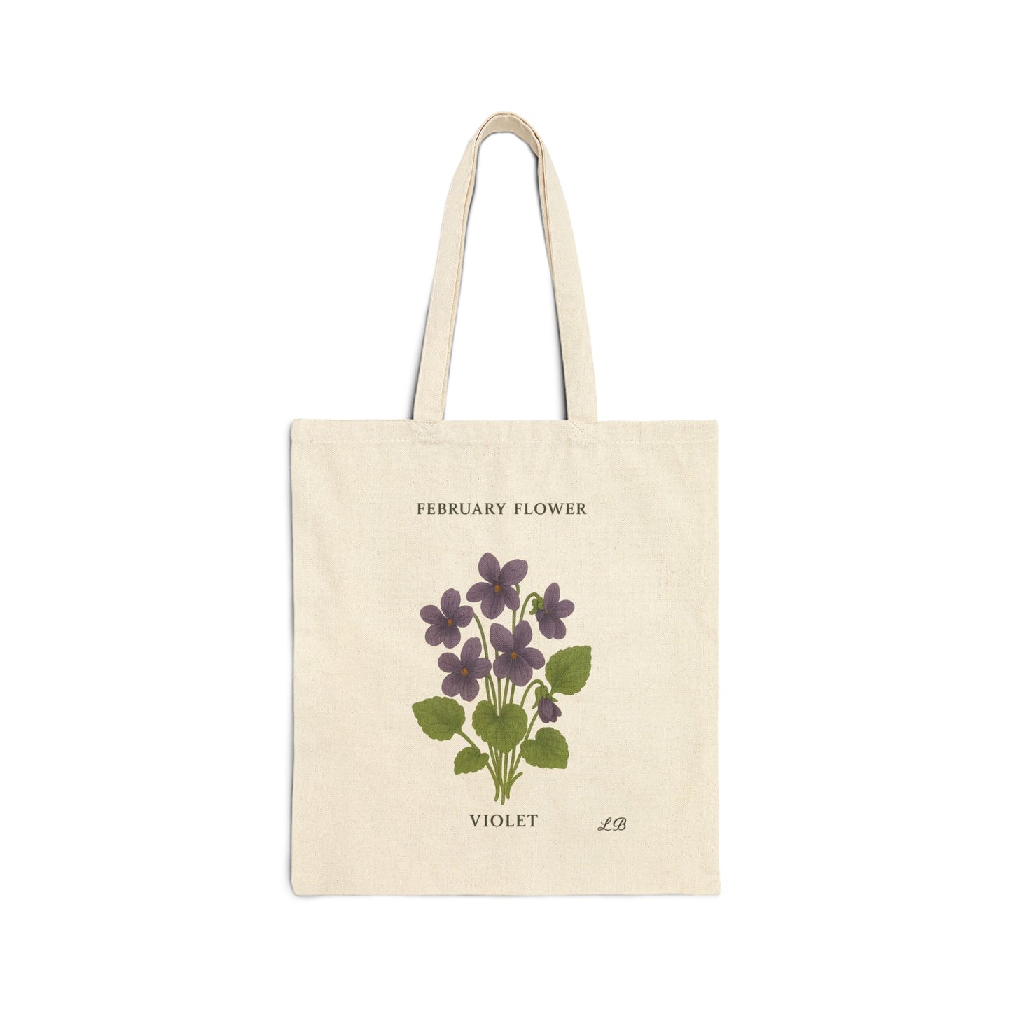 Bloom by Month Tote Bag - Febuary - Violet