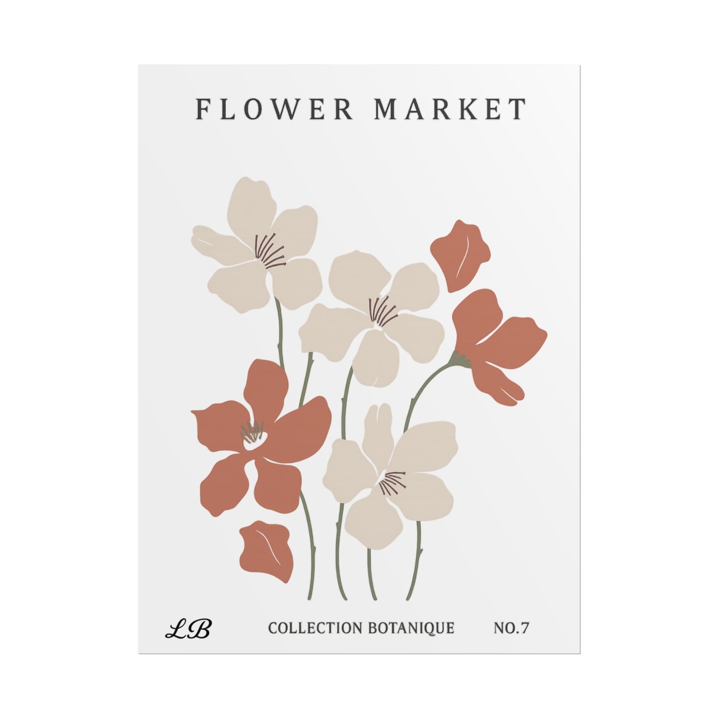 Floral Print Wall Poster - Meadow Market