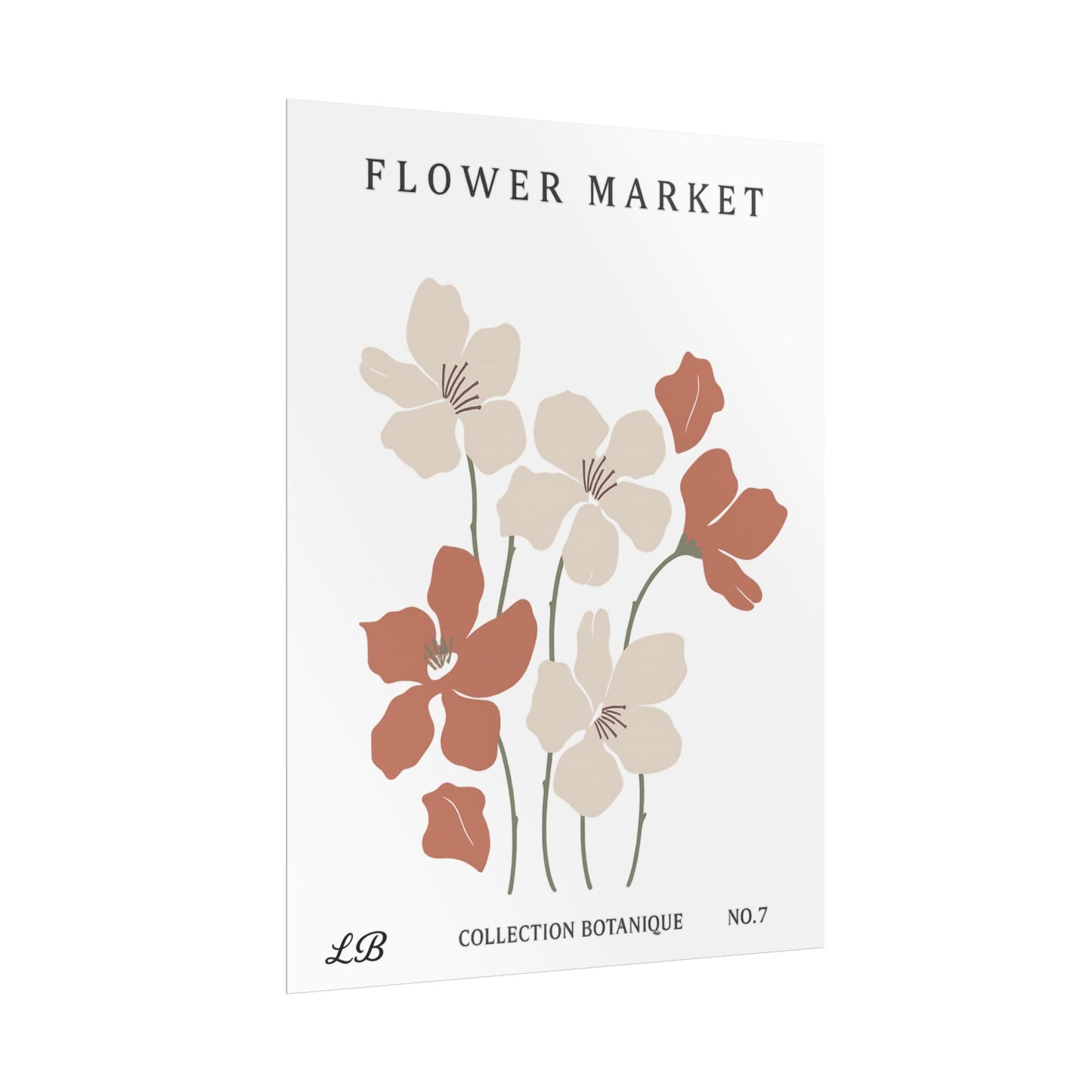 Floral Print Wall Poster - Meadow Market