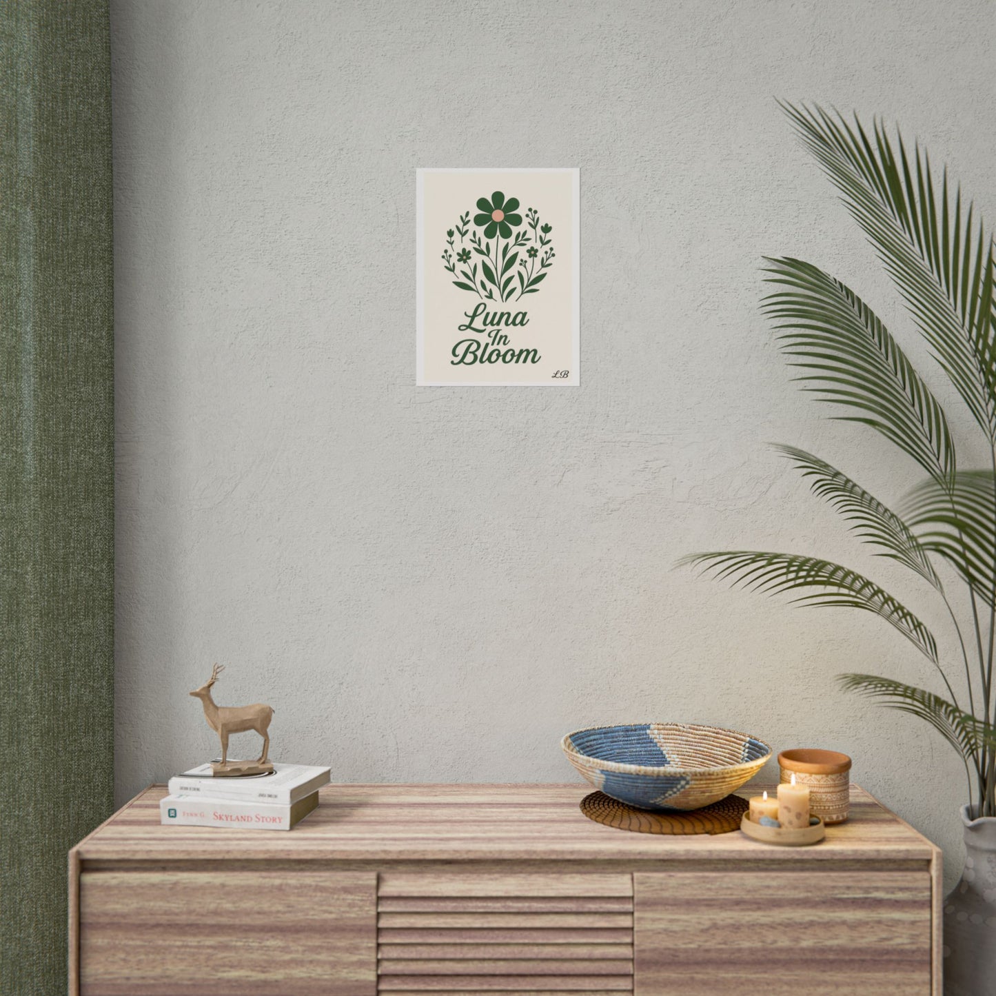 Floral Print Wall Poster - Luna Original - Soul