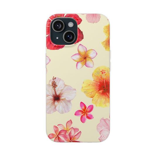 Hibiscus Haze Phone Case - Yellow