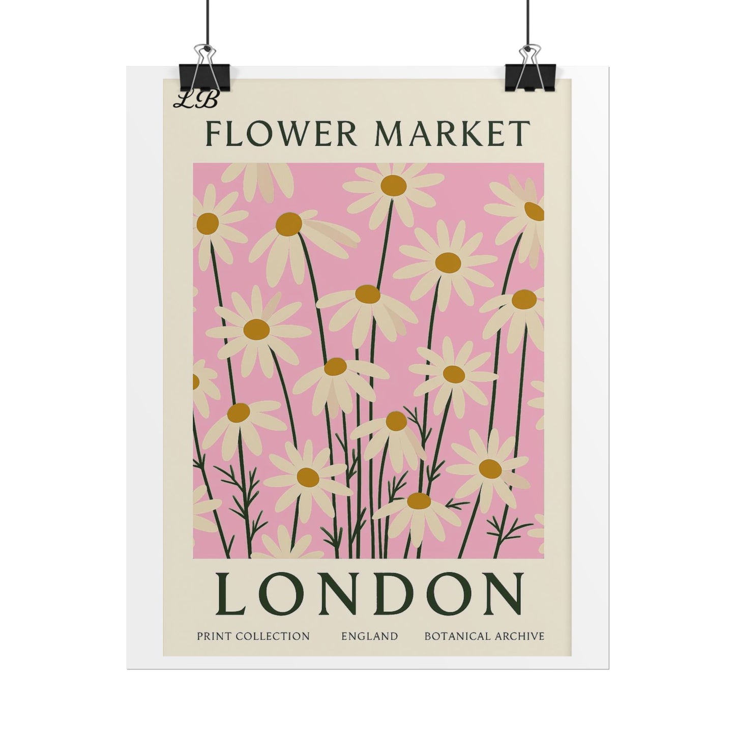 Floral Print Wall Poster - London Bloom