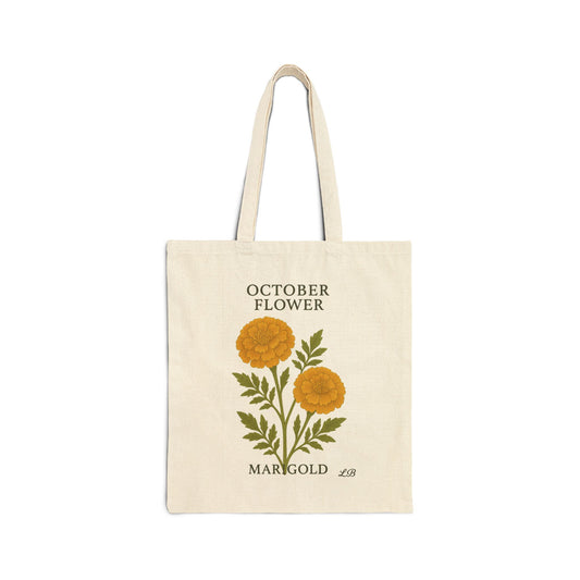 Bloom by Month Tote Bag - October - Marigold