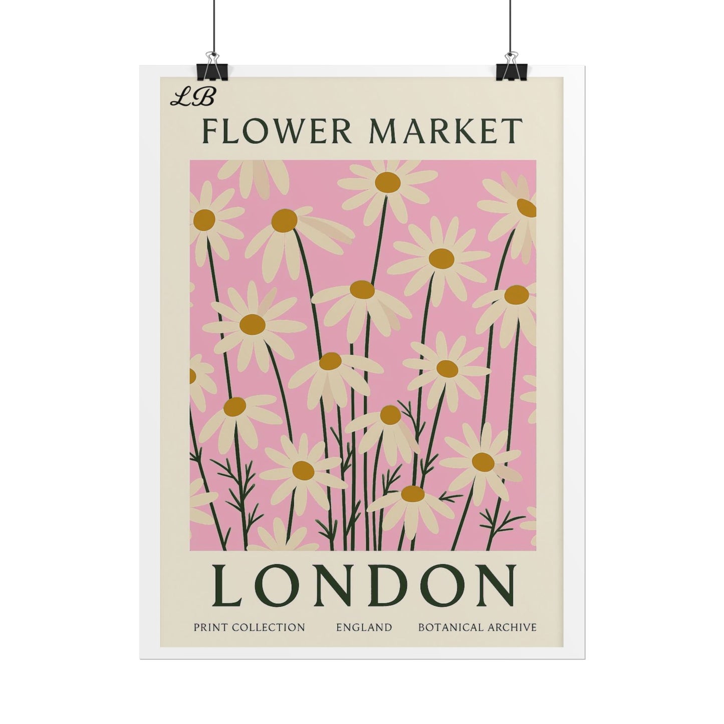 Floral Print Wall Poster - London Bloom
