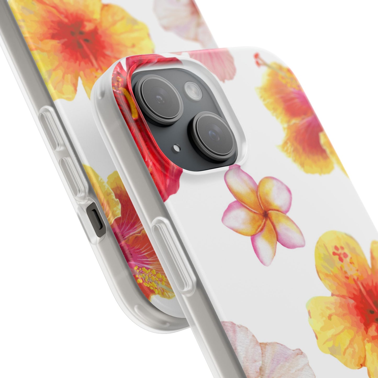 Hibiscus Haze Phone Case - White