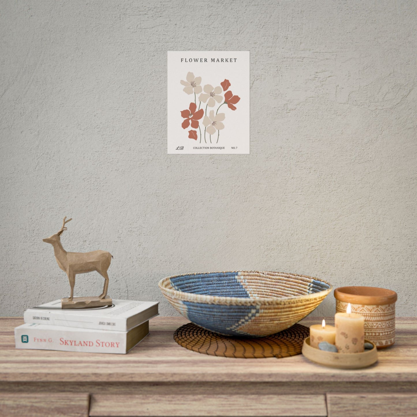 Floral Print Wall Poster - Meadow Market