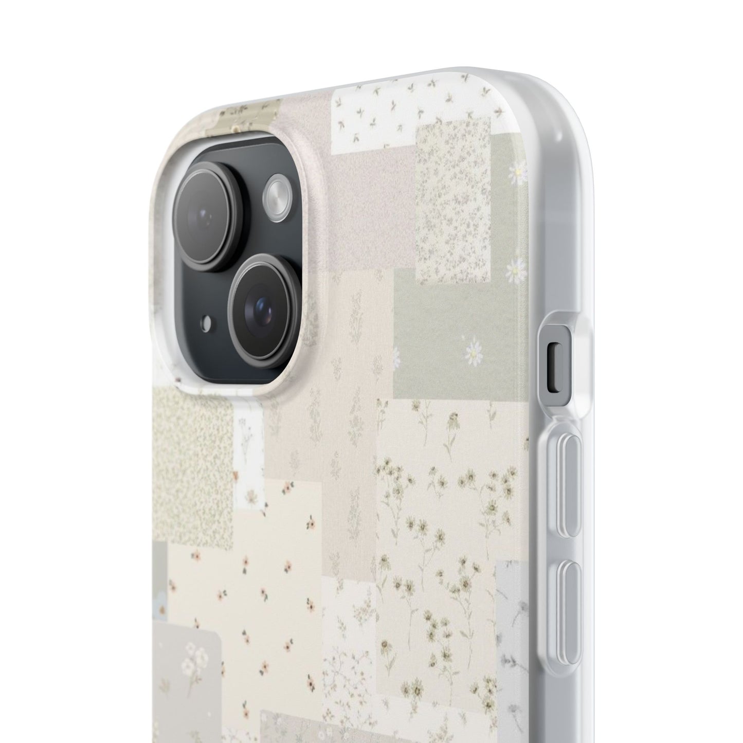Bloom Quilt Phone Case - White