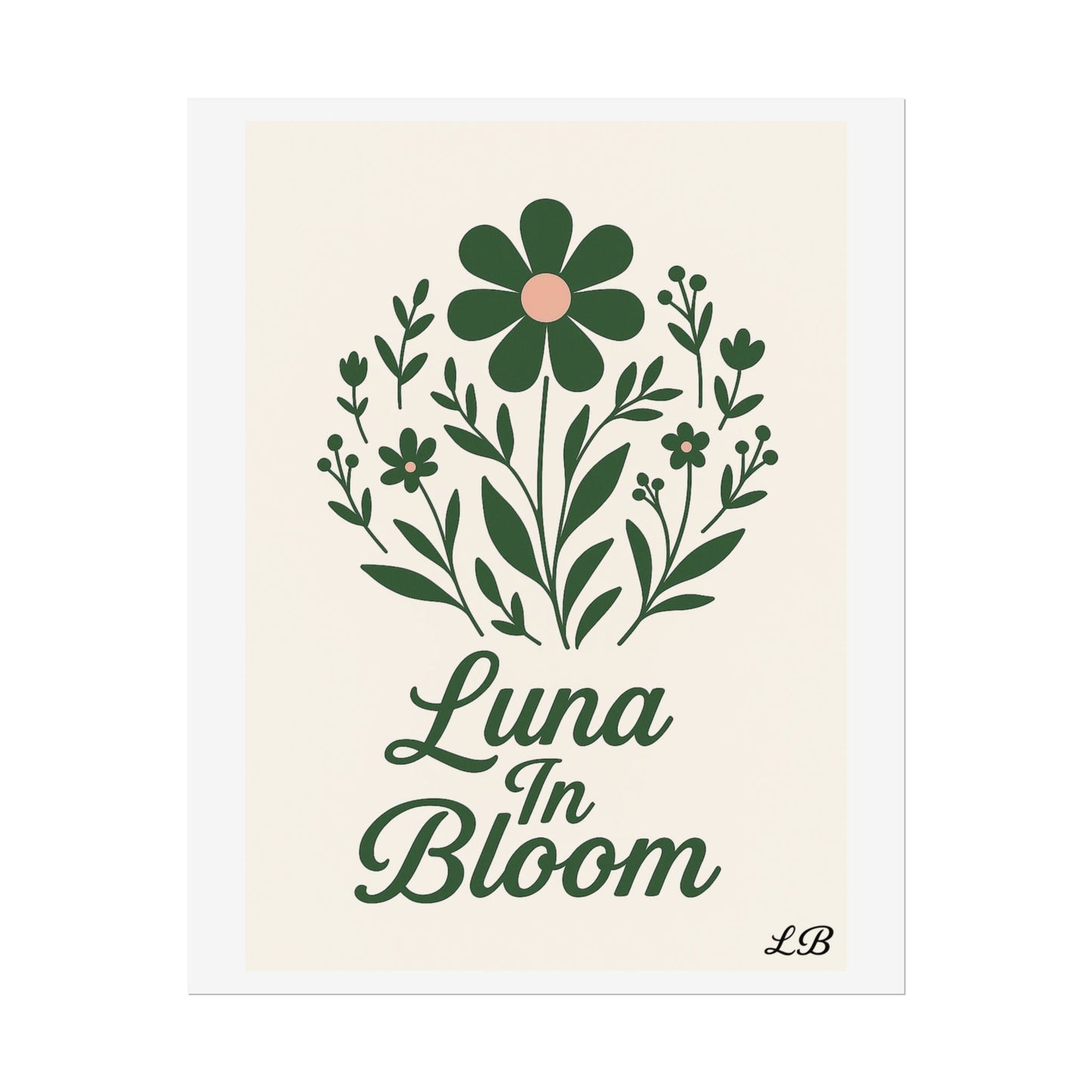 Floral Print Wall Poster - Luna Original - Soul
