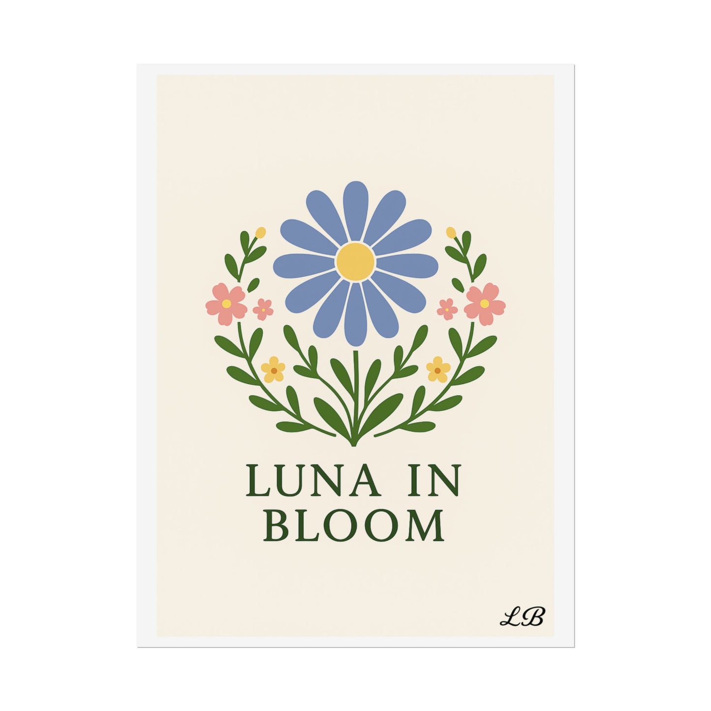 Floral Print Wall Poster - Luna Original - Grace