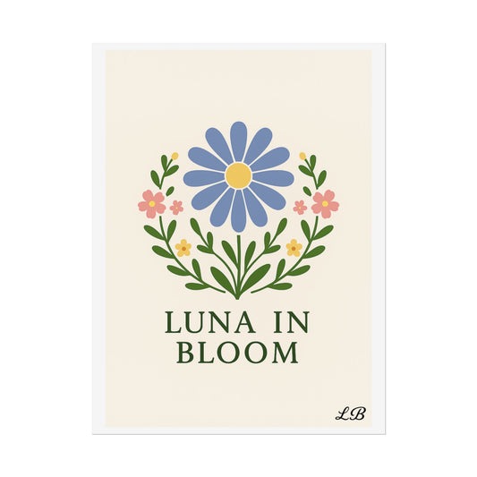Floral Print Wall Poster - Luna Original - Grace