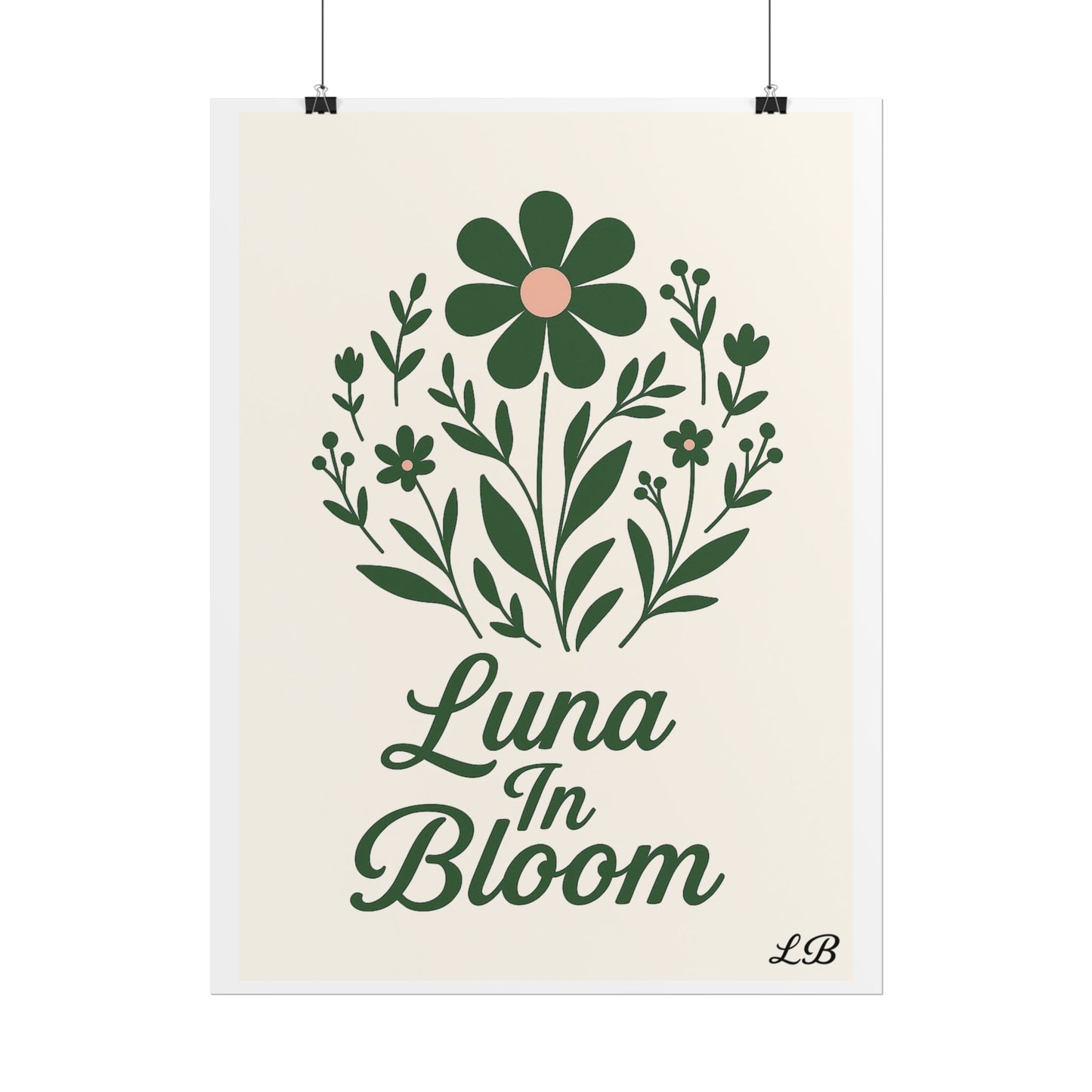 Floral Print Wall Poster - Luna Original - Soul