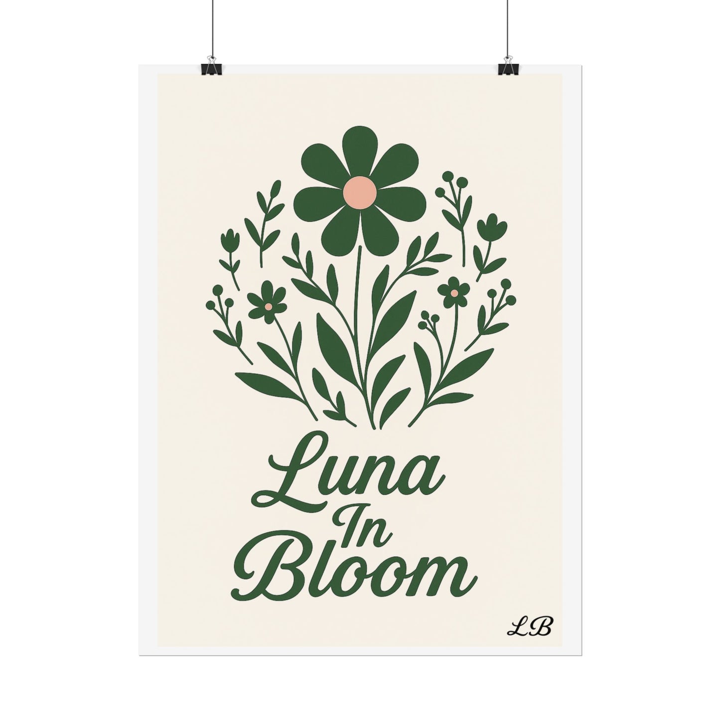 Floral Print Wall Poster - Luna Original - Soul