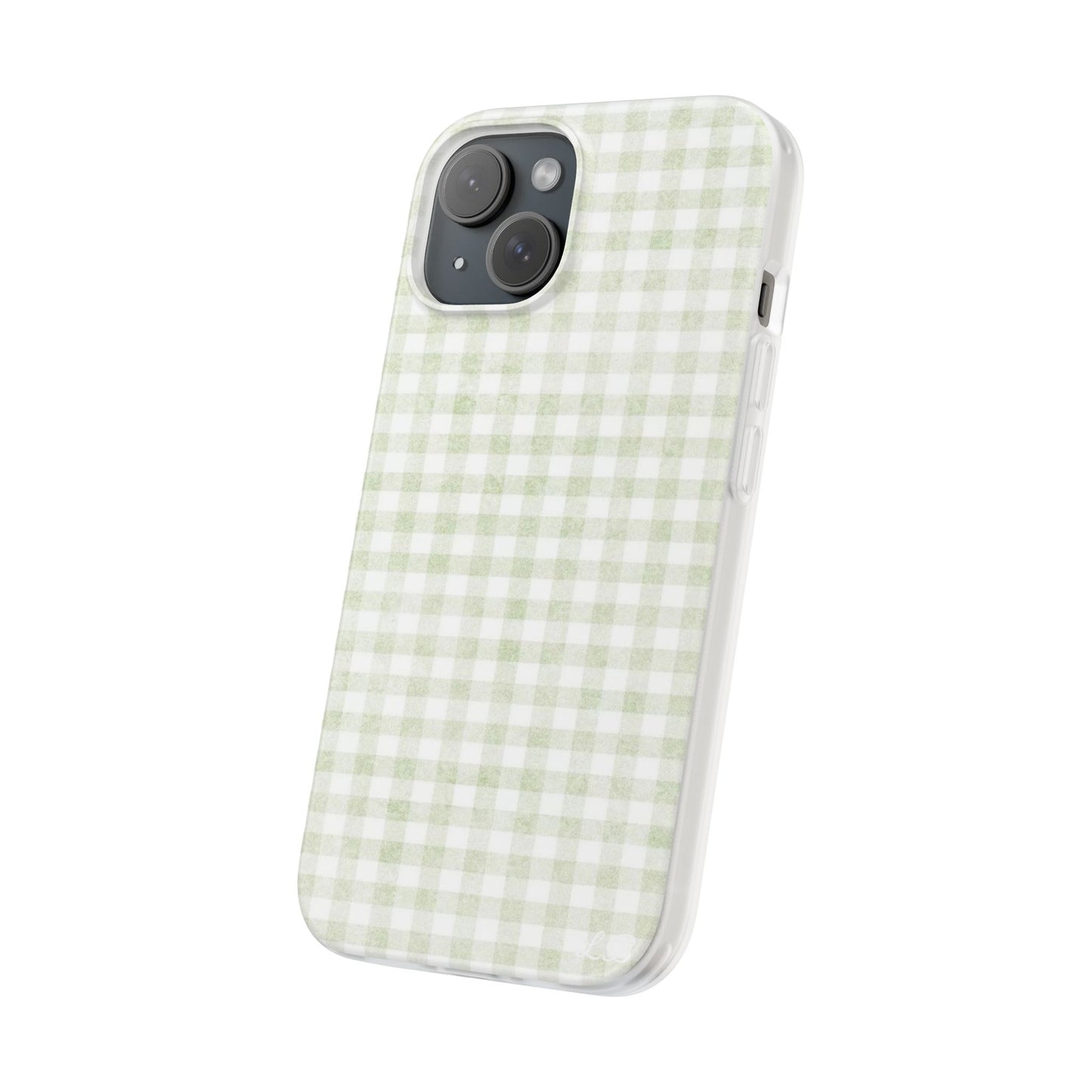 Gingham Sage Phone Case