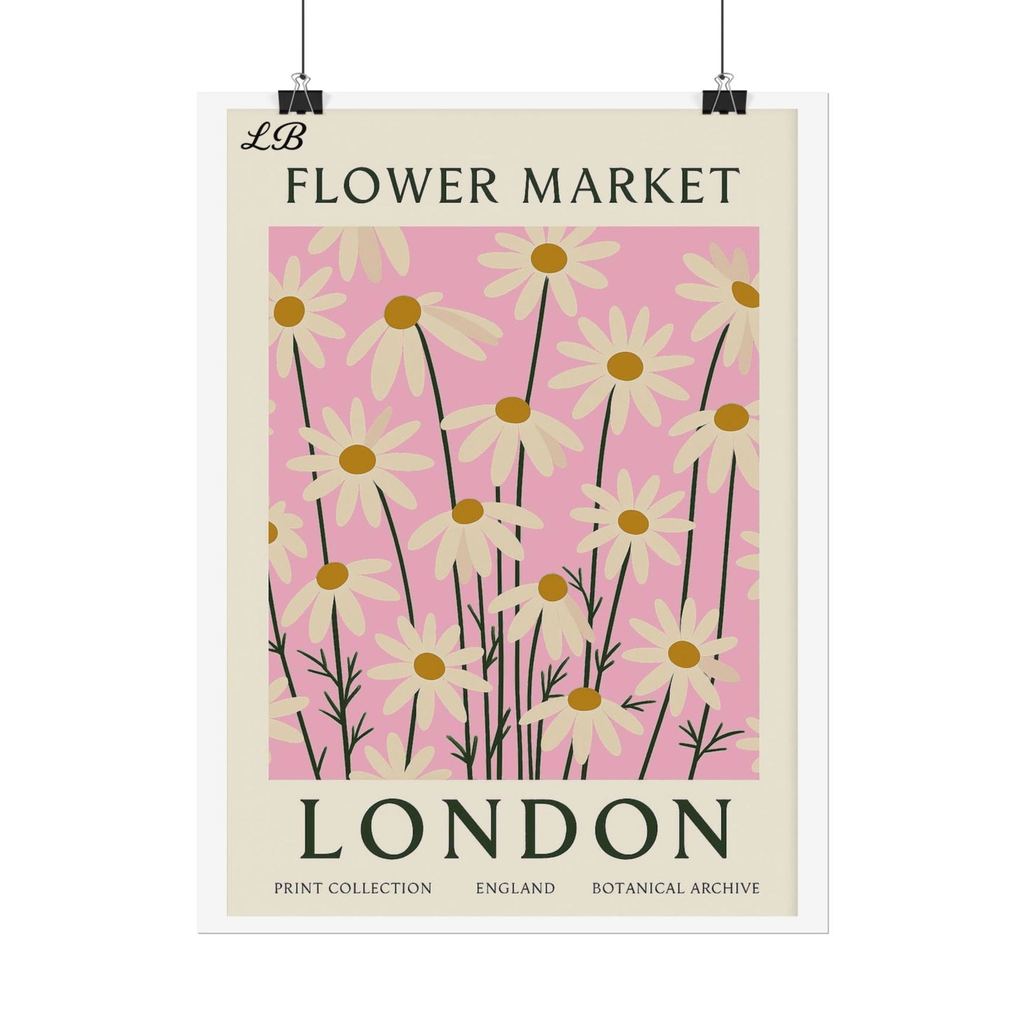 Floral Print Wall Poster - London Bloom
