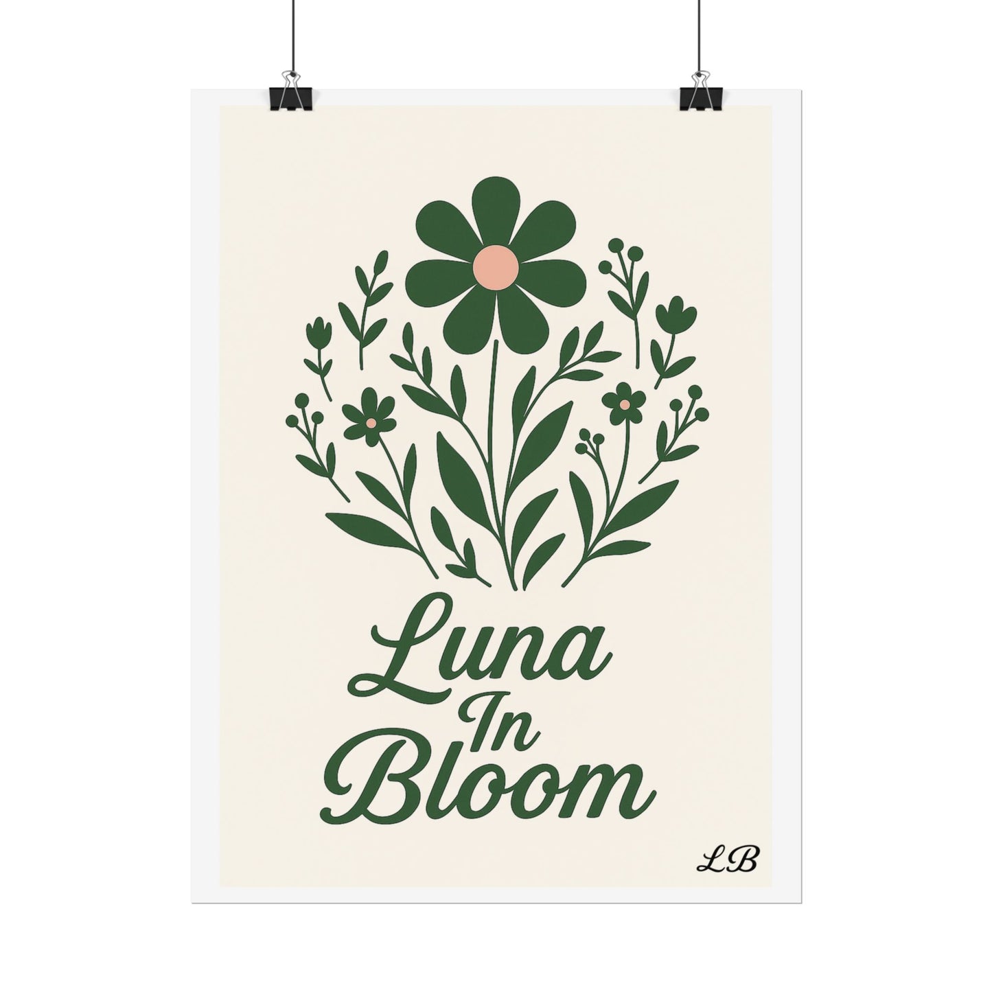 Floral Print Wall Poster - Luna Original - Soul