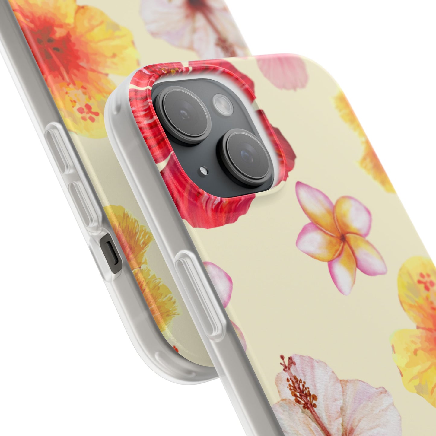 Hibiscus Haze Phone Case - Yellow