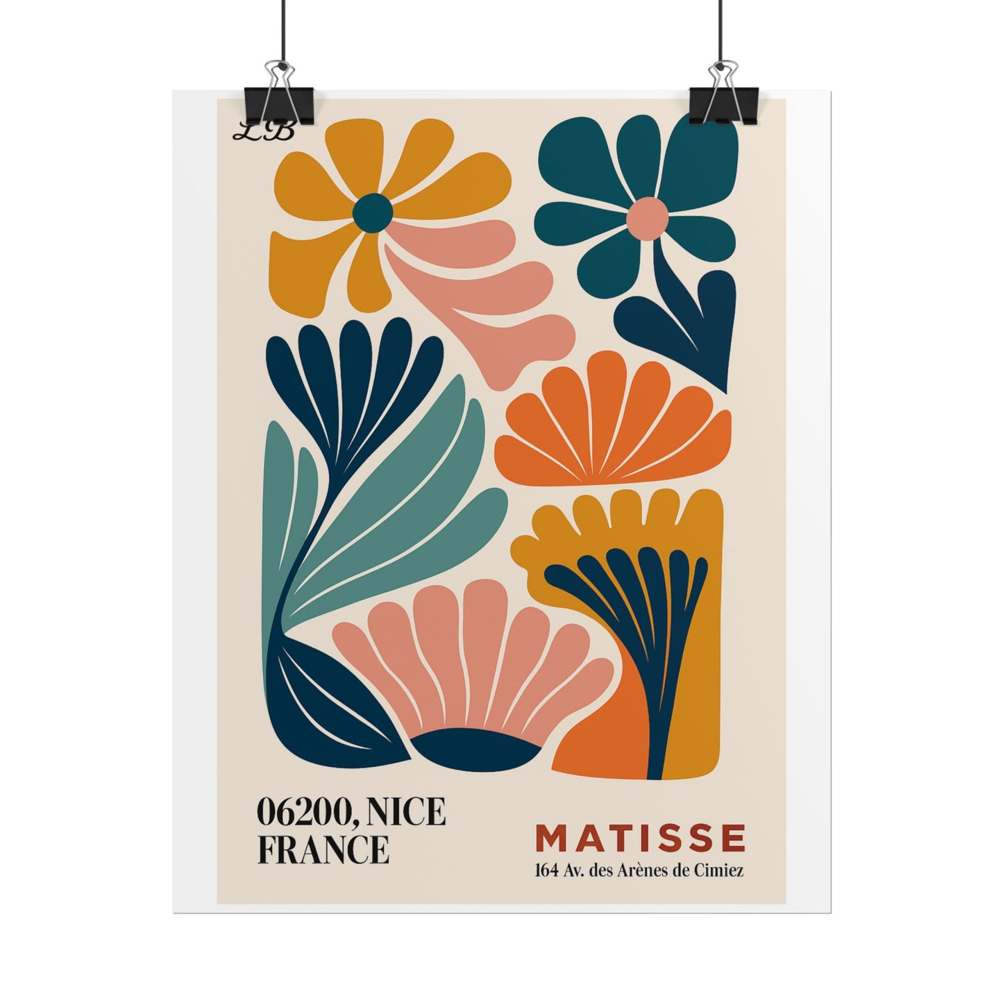 Floral Print Wall Poster - Matisse Bloom