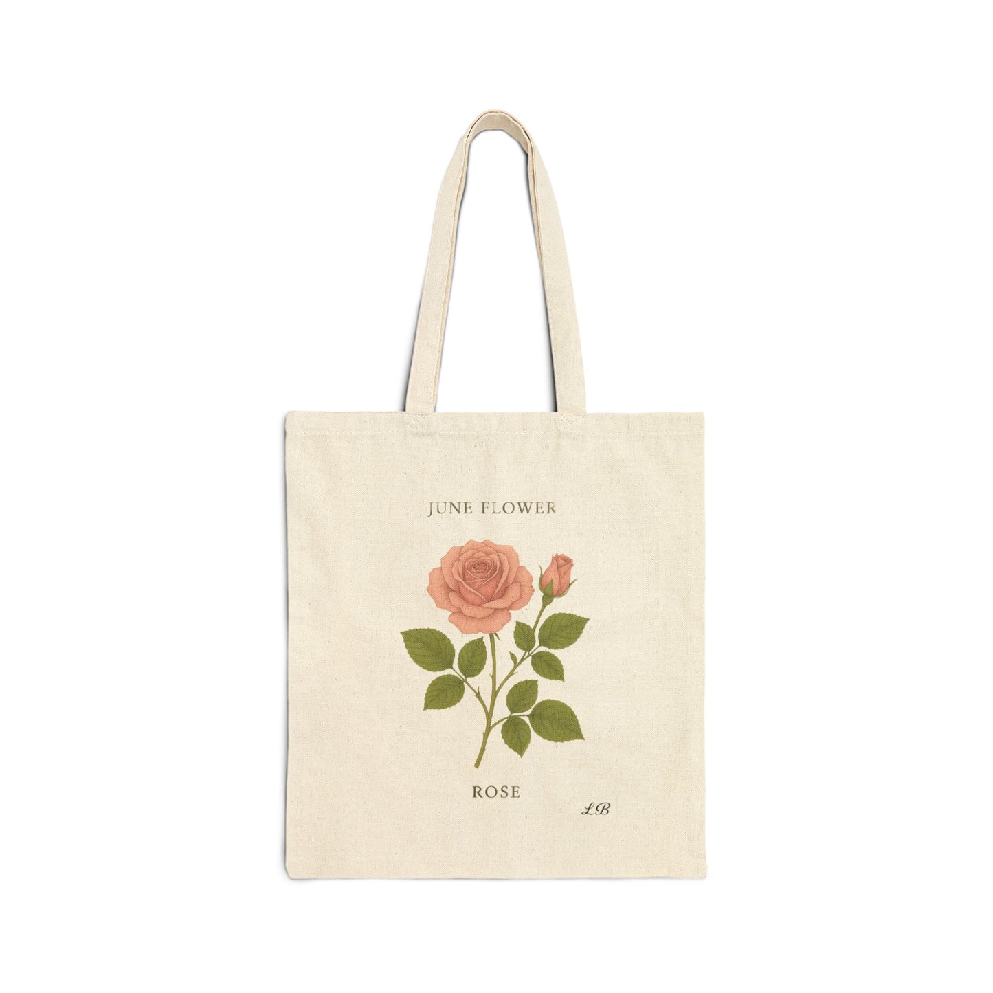 Bloom by Month Tote Bag - June - Rose