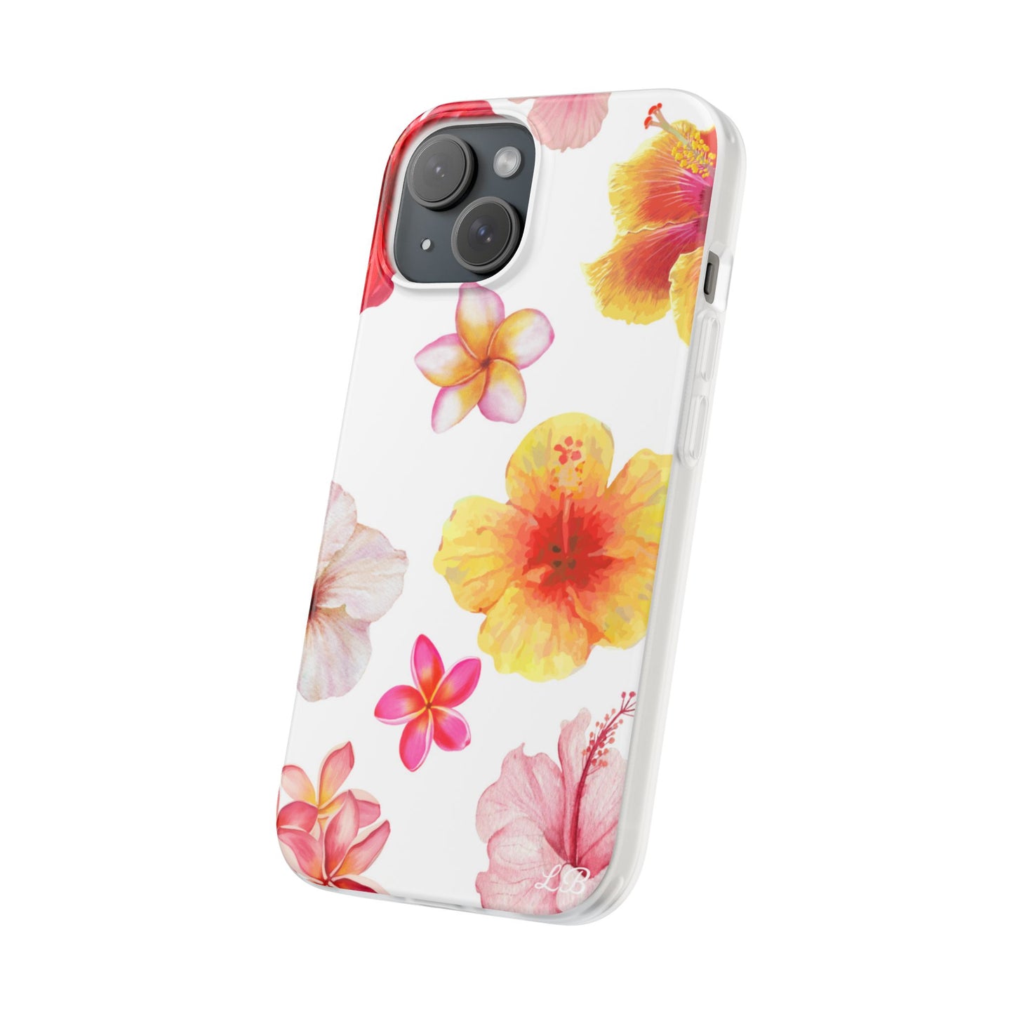 Hibiscus Haze Phone Case - White