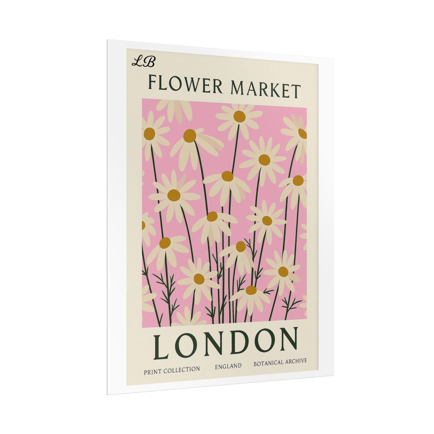 Floral Print Wall Poster - London Bloom