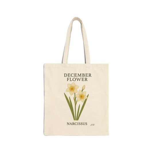 Bloom by Month Tote Bag - December - Narcissus