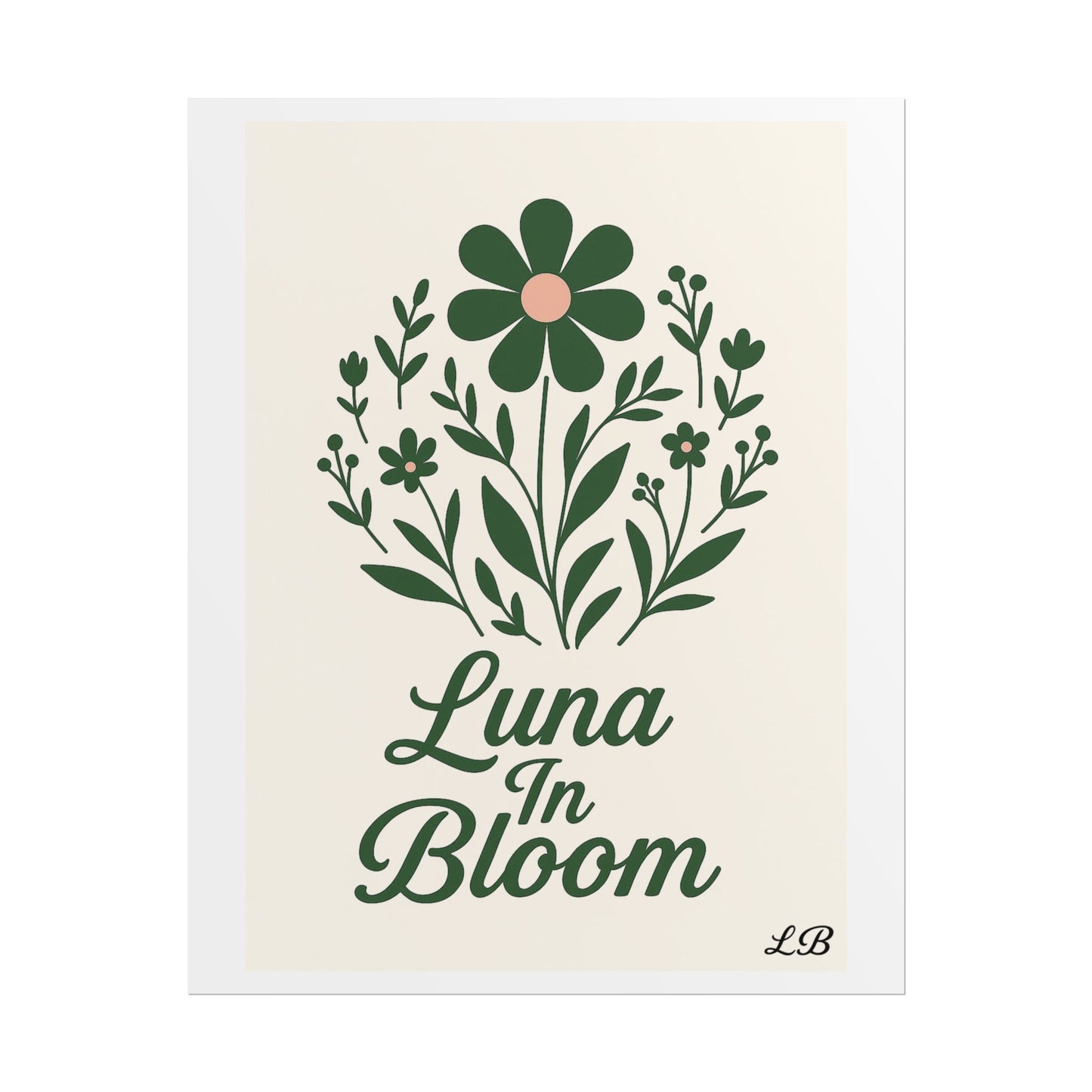 Floral Print Wall Poster - Luna Original - Soul