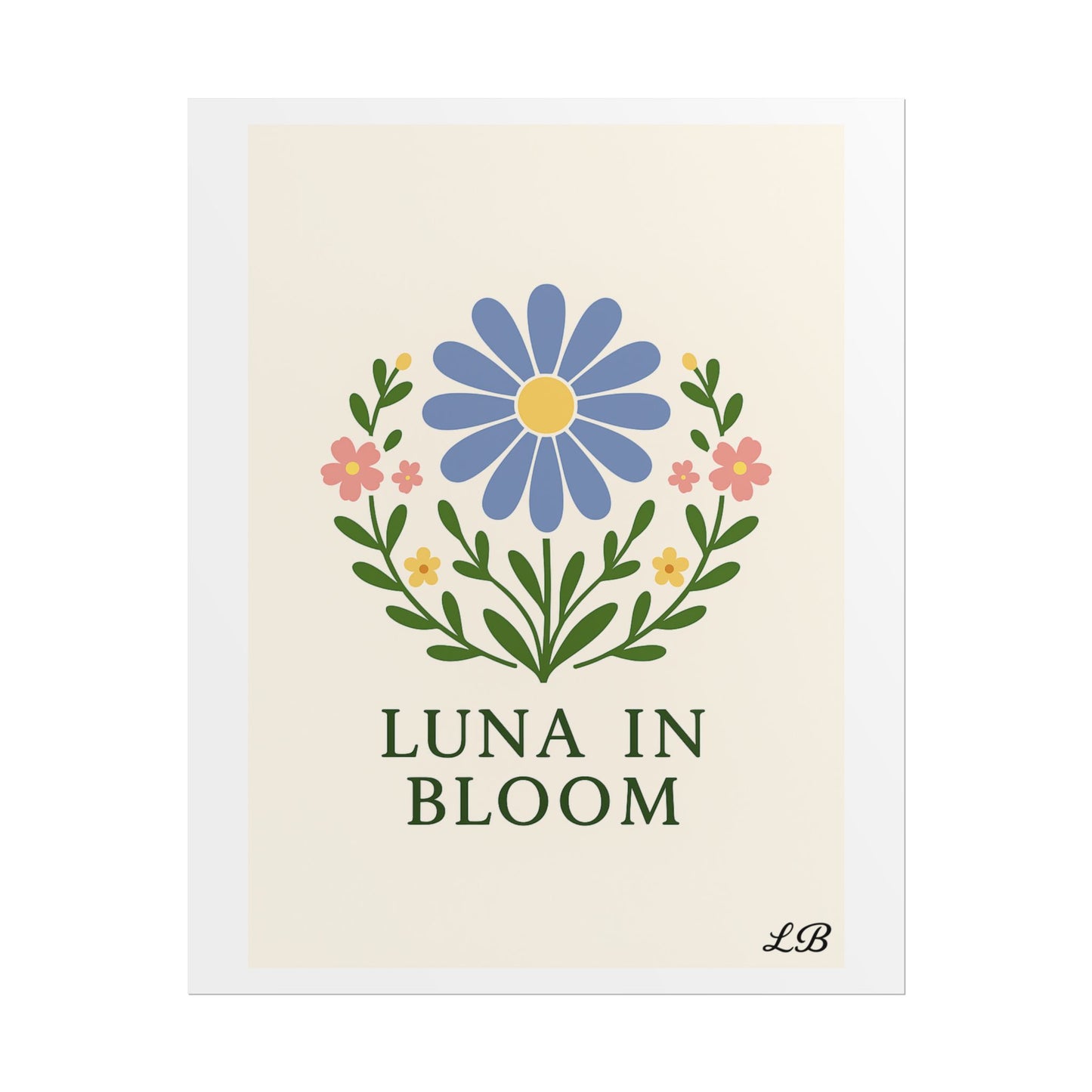 Floral Print Wall Poster - Luna Original - Grace