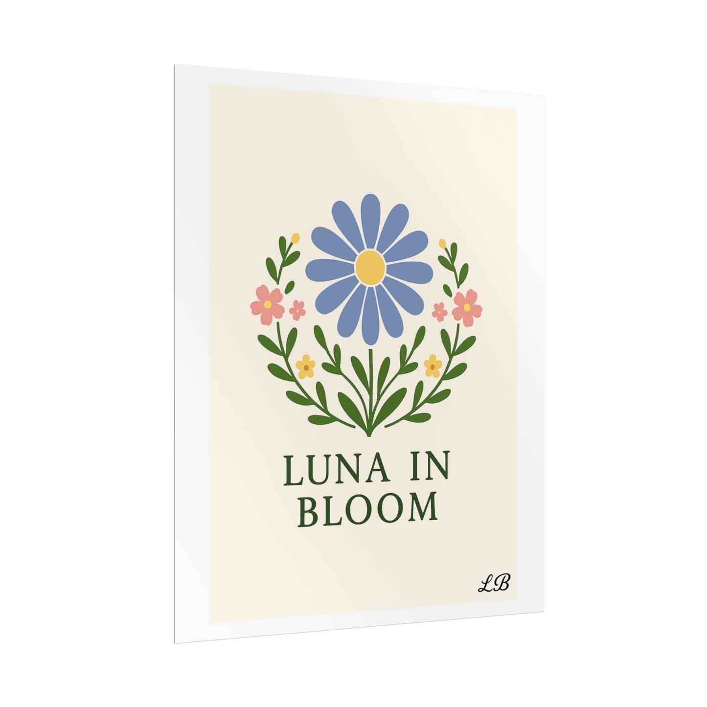 Floral Print Wall Poster - Luna Original - Grace