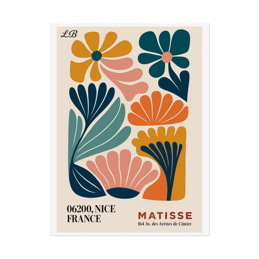 Floral Print Wall Poster - Matisse Bloom