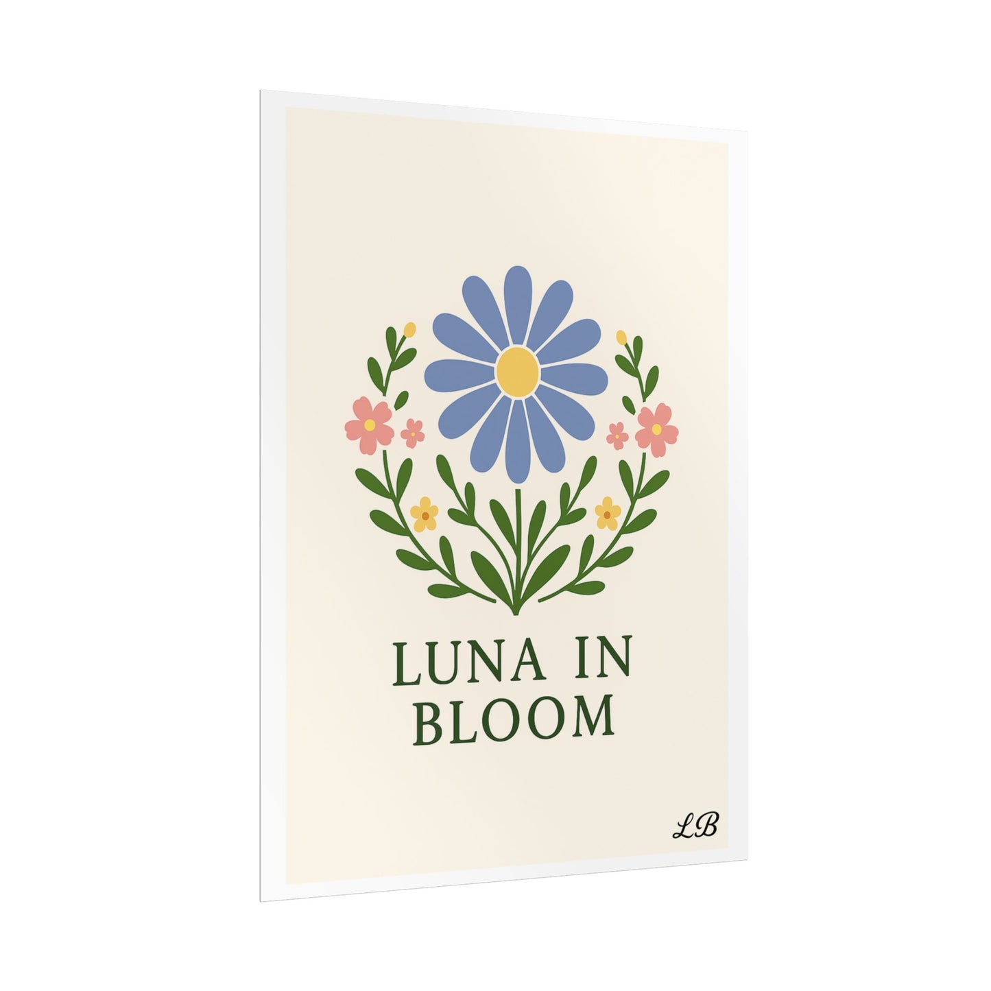 Floral Print Wall Poster - Luna Original - Grace