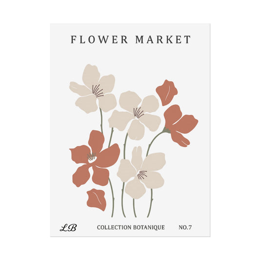 Floral Print Wall Poster - Meadow Market