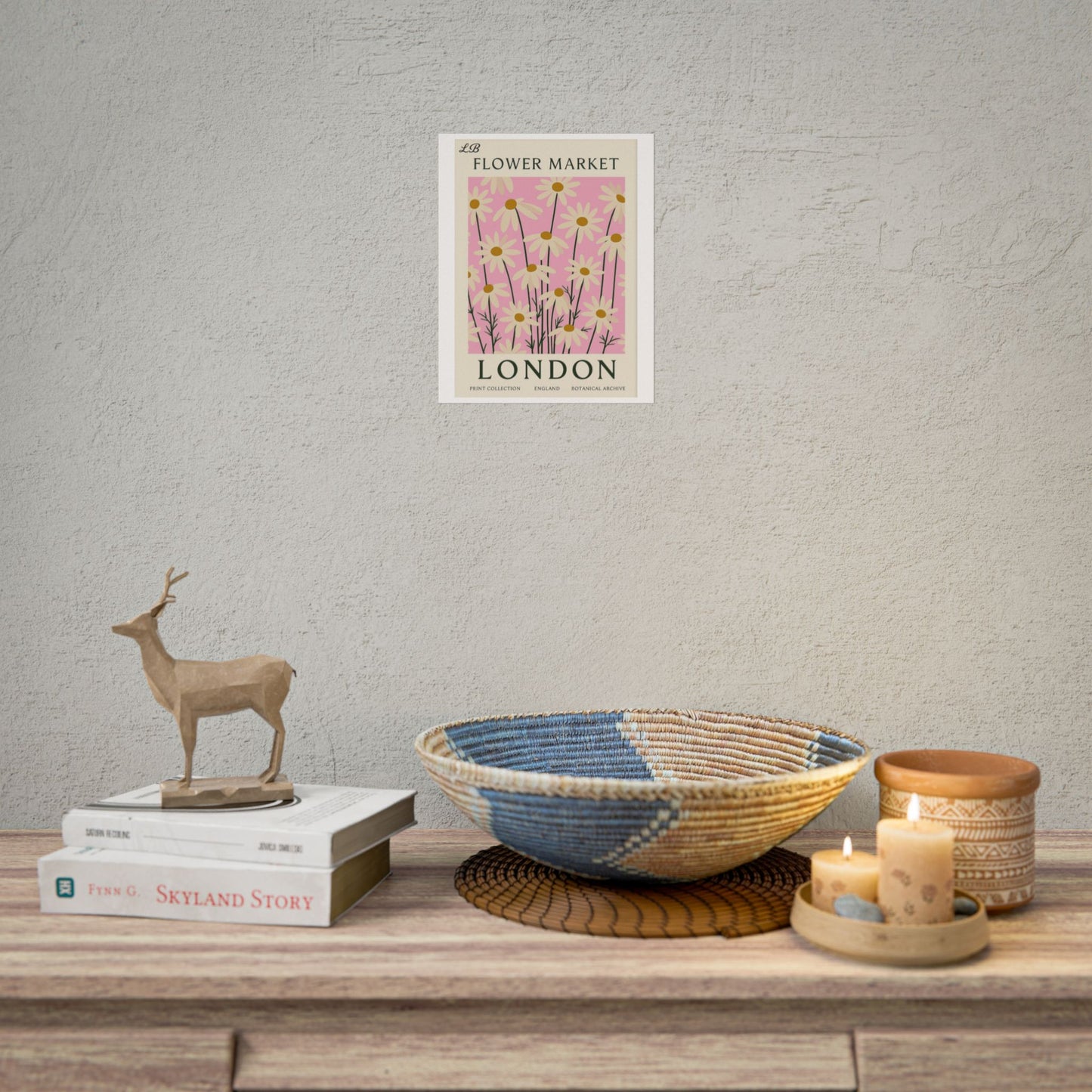 Floral Print Wall Poster - London Bloom