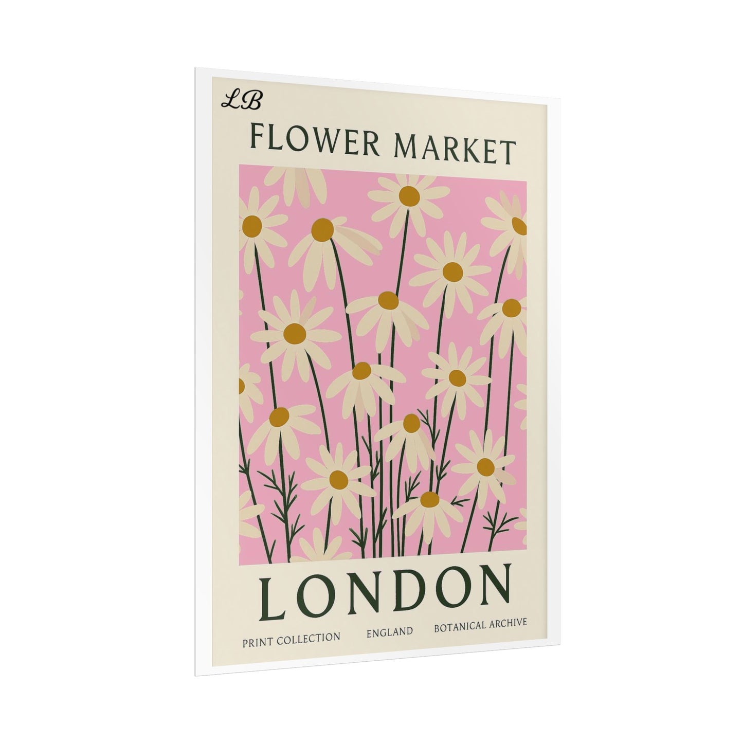 Floral Print Wall Poster - London Bloom