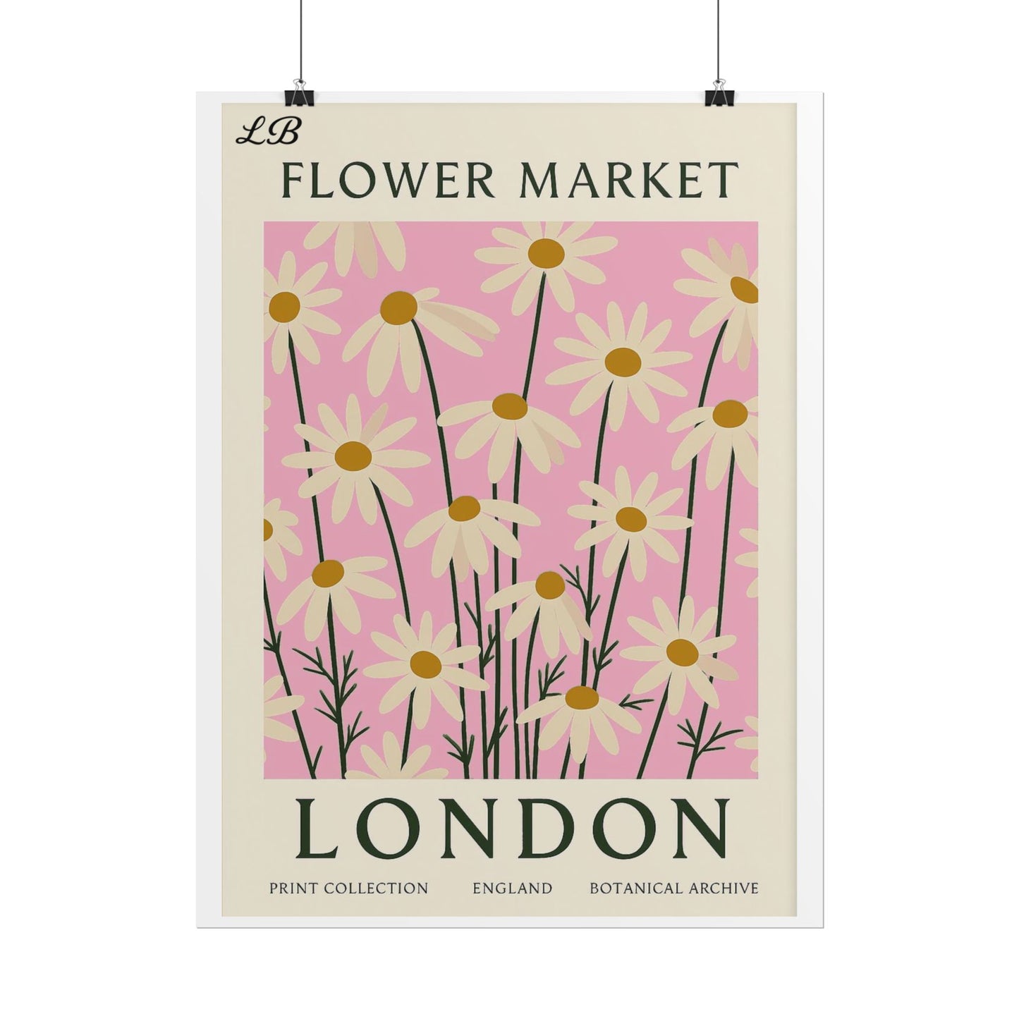 Floral Print Wall Poster - London Bloom