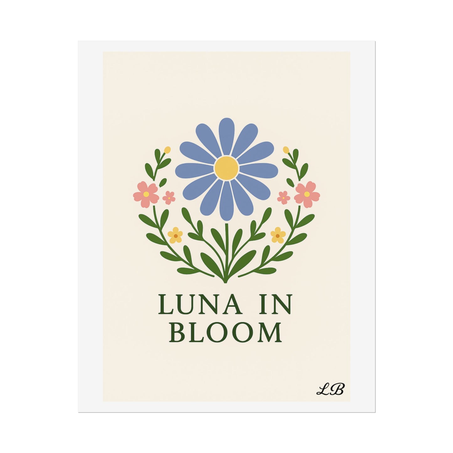 Floral Print Wall Poster - Luna Original - Grace