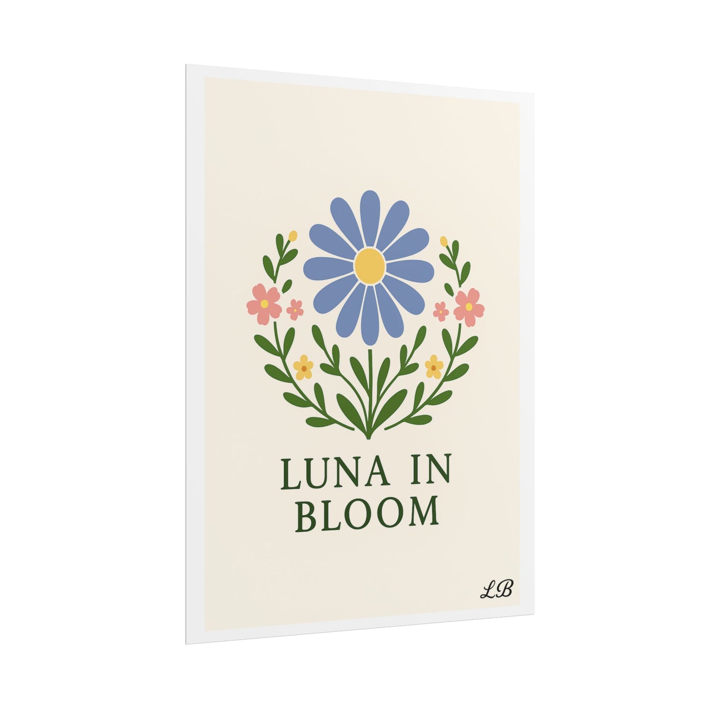 Floral Print Wall Poster - Luna Original - Grace