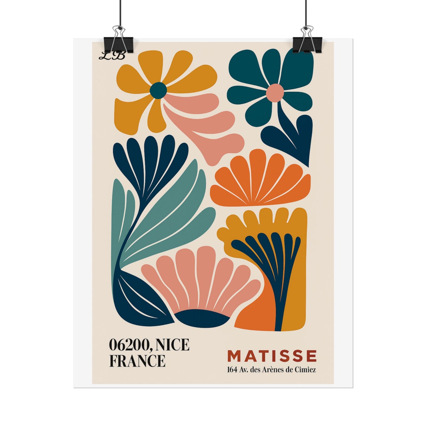 Floral Print Wall Poster - Matisse Bloom