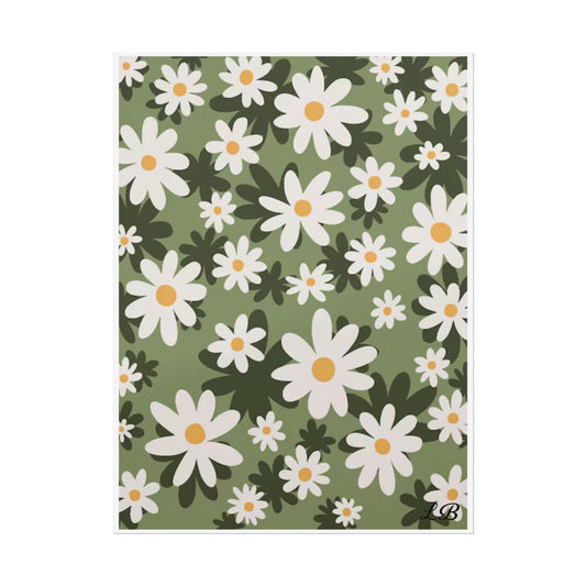 Floral Print Wall Poster - Daisy Dusk