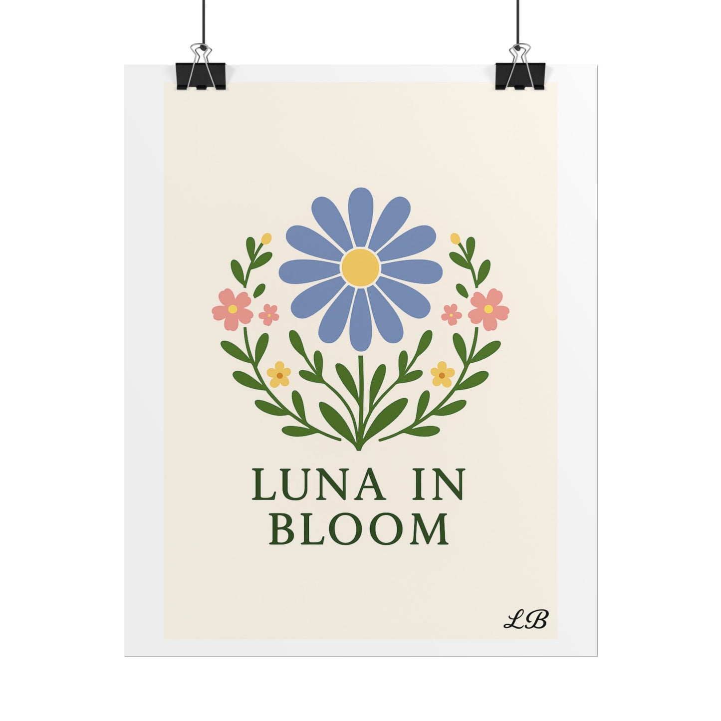 Floral Print Wall Poster - Luna Original - Grace